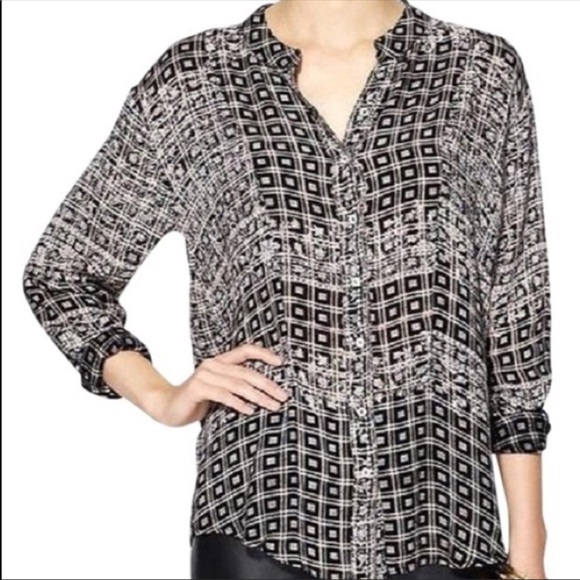 Free People Plaid Floral Caravan Button Down Top - Picture 2 of 10